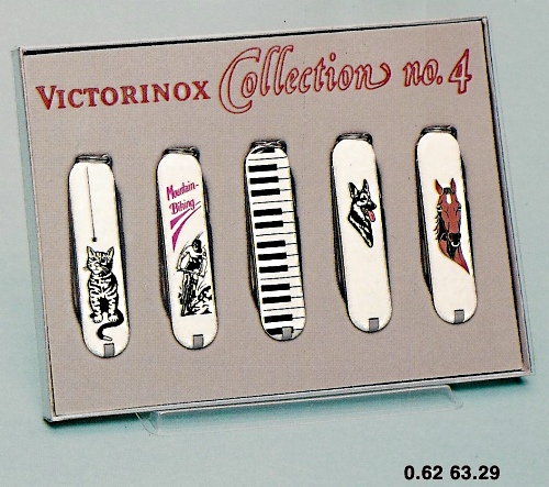 The Victorinox Collection No. 4 is a set of 5 Classic SD models (1991-1999). NOTE: The Article number for the series and individual knives are no longer valid in the current numbering system.