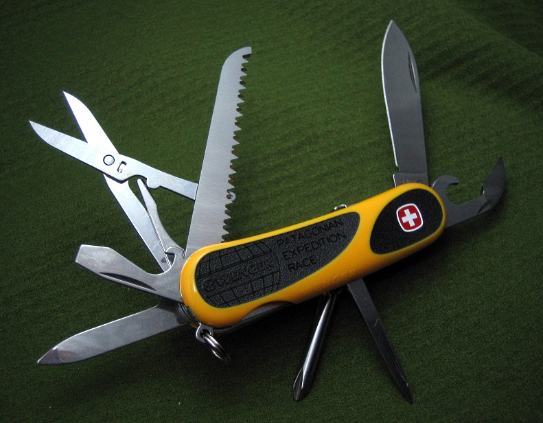 Wenger Yellow EvoGrip S18 Patagonian Expedition Race Knife