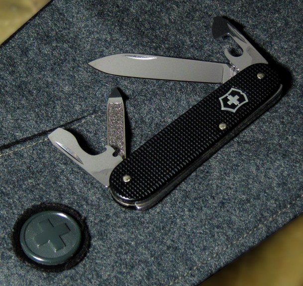 Victorinox Black Alox Cadet without keyring from the 2012 5 Color Series.