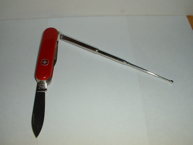 Wenger hand held pointer knife with telescoping pointer