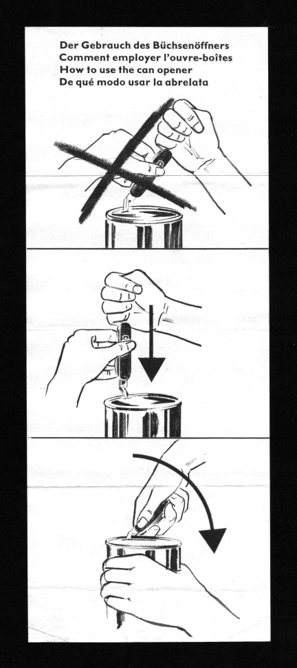 Dog-leg Can-opener - Usage Diagram