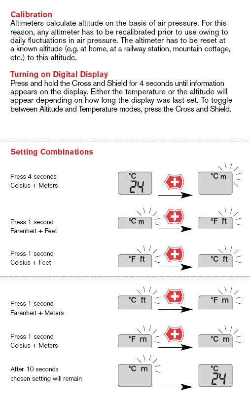 Altimeter Instructions - Page 1