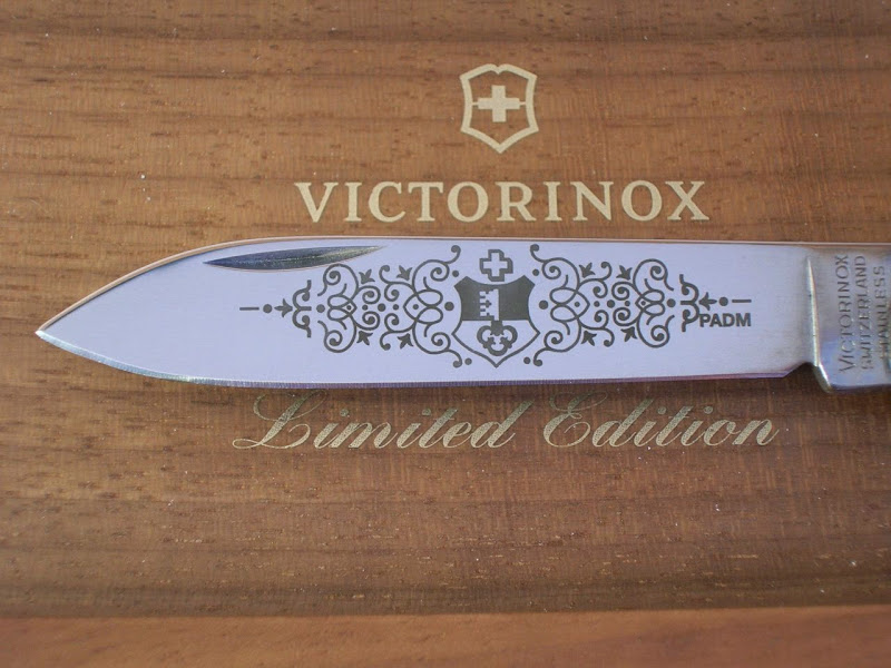 Etching on the Front of the Blade