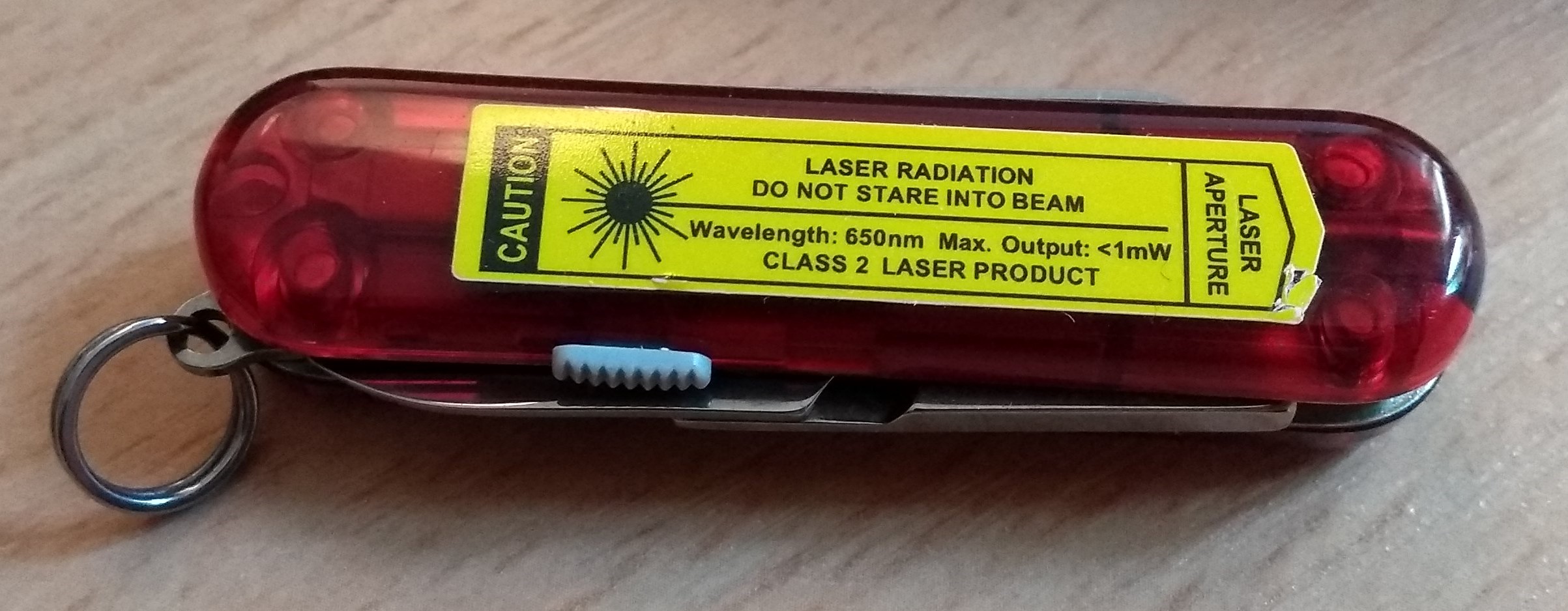 Victorinox Laser Warning Label