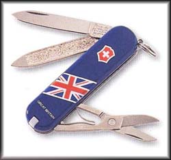 Great Britain Victorinox National Flag Classic in blue. There is a red one also.