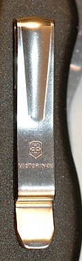 First Pocket-Clip from Victorinox for 111mm knives.  Introduced in 2009.