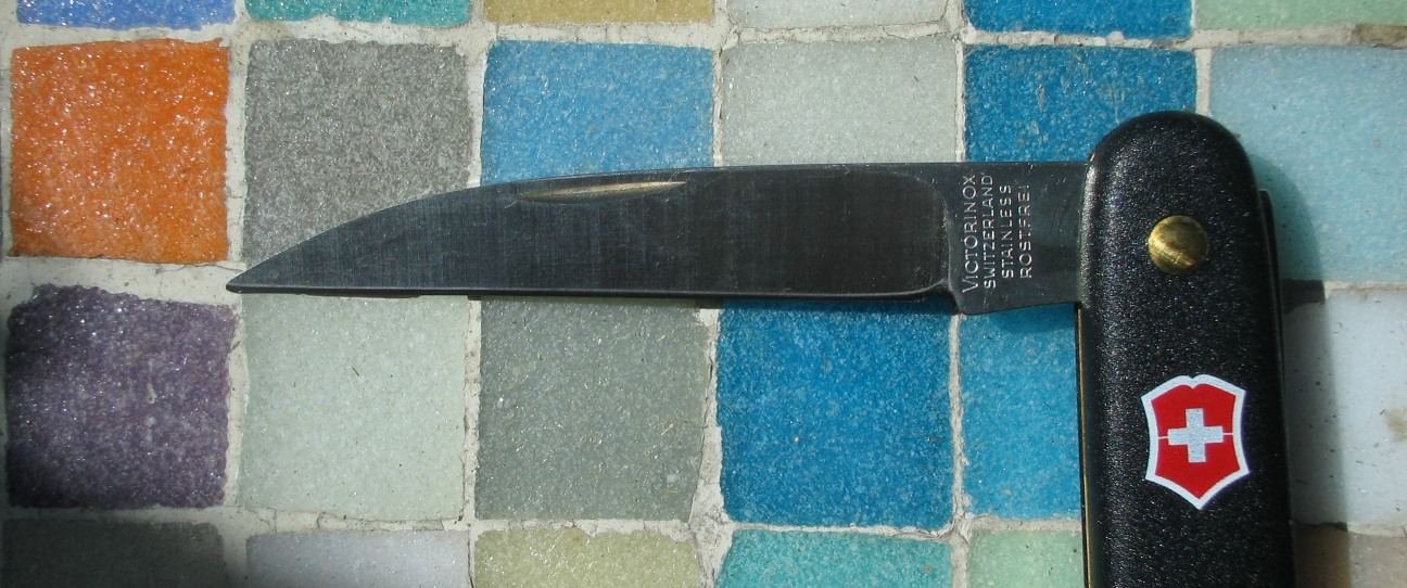 SWIZA GARDEN FLORAL VERY SHARP KNIFE BLACK