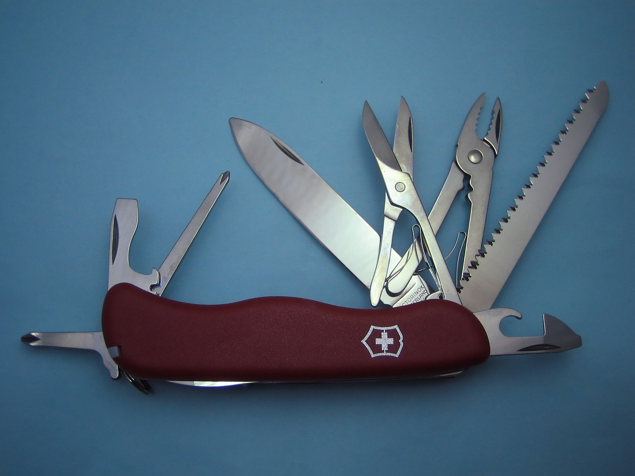 The Victorinox Hercules is a large 111mm SAK, with a good tool set including 2 in-line Phillips drivers.